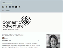 Tablet Screenshot of domesticadventure.com